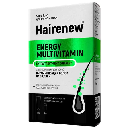Инновационный комплекс для волос Hairenew Витамизация на 30 дней 30 мл + 10 мл: цены и характеристики