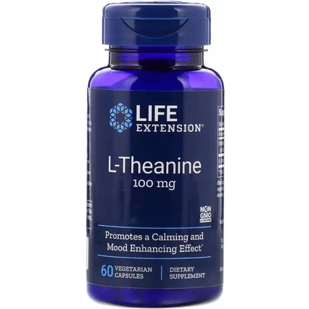L-Теанін Life Extension L-Theanine 100 мг, 60 капсул: ціни та характеристики