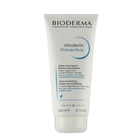 Крем для лица и тела Bioderma Atoderm Preventive для сухой и атопичной кожи 200 мл