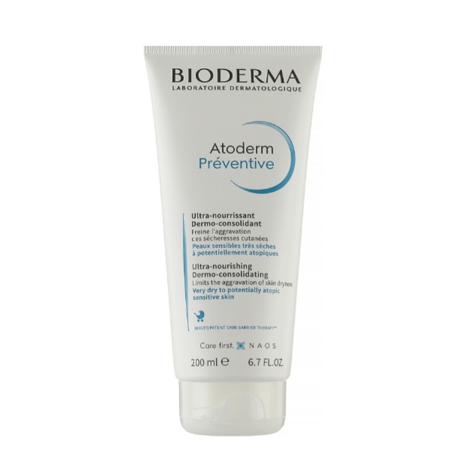 Крем для обличчя і тіла Bioderma Atoderm Preventive 200 мл: ціни та характеристики