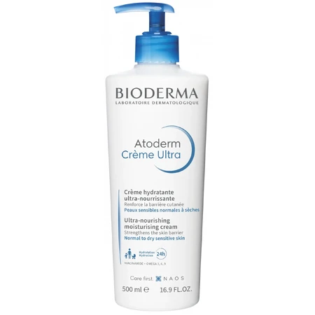 Крем Bioderma Atoderm Ultra для сухої атопічної шкіри для обличчя та тіла, 500 мл: ціни та характеристики
