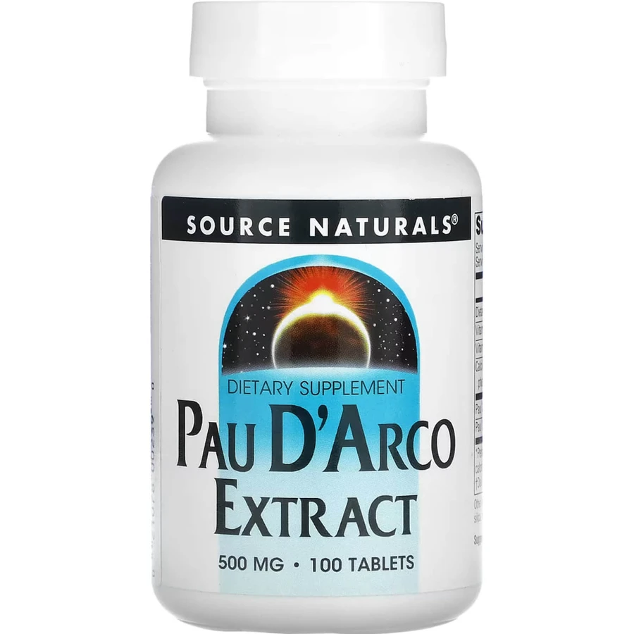 По д'арко Source Naturals Pau D'Arco 500 мг таблетки флакон №100: ціни та характеристики
