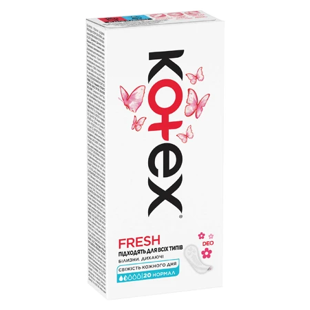 Прокладки щоденні жіночі Kotex Ultraslim Deo ультратонкі покращенні 20 шт: ціни та характеристики