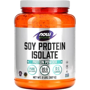 Протеїну соєвого ізолят NOW Soy Protein Isolate Sports порошок чистий без смаку 907 г