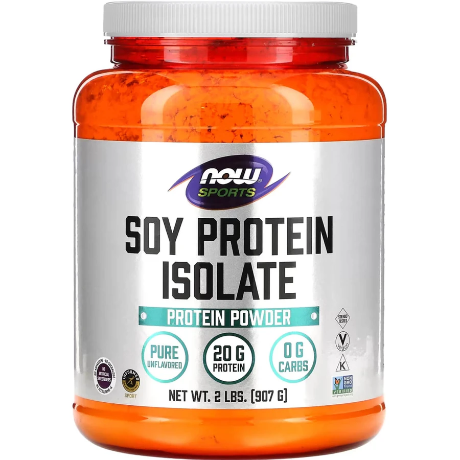 Протеїну соєвого ізолят NOW Soy Protein Isolate Sports порошок чистий без смаку 907 г: ціни та характеристики
