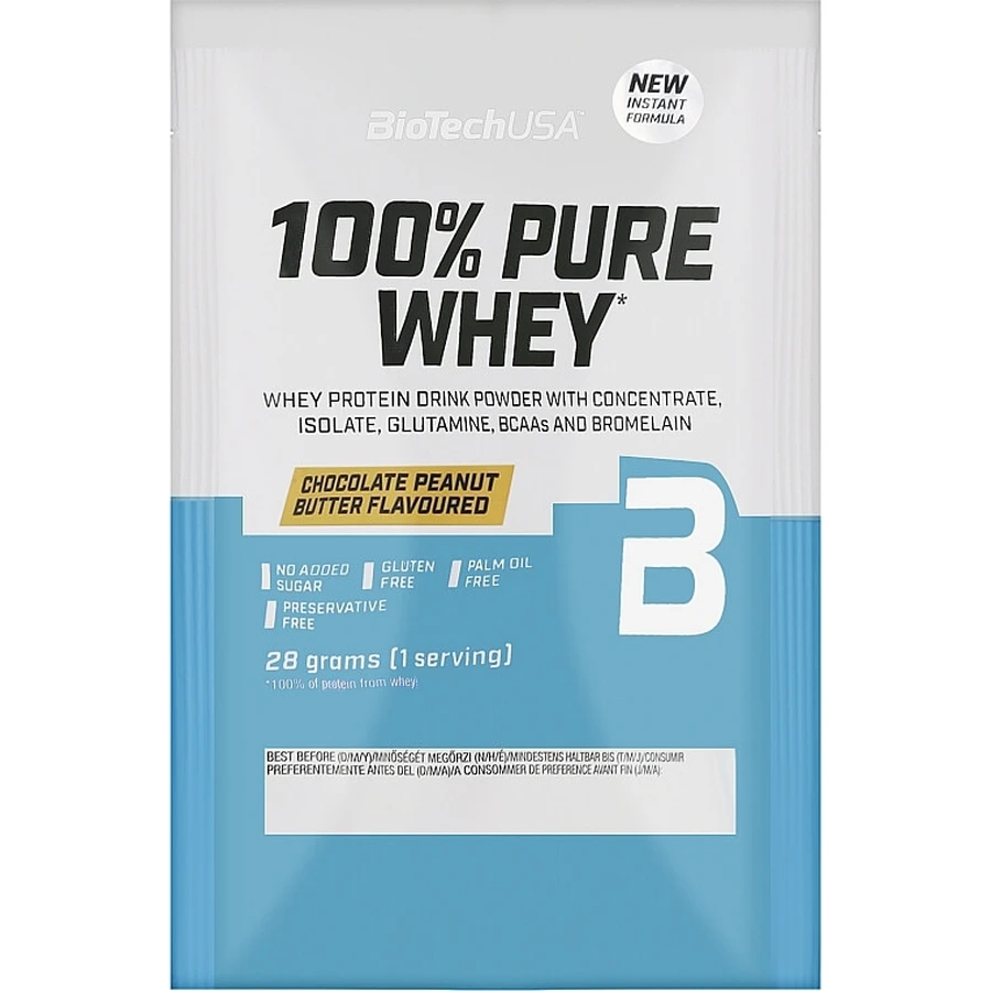 Протеин для спортсменов BiotechUSA 100% Pure Whey Chocolate-peanut butter 28 г : цены и характеристики