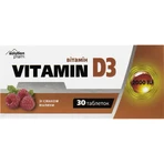 Вітамін D3 2000 МE Solution Pharm таблетки зі смаком малини №30: ціни та характеристики