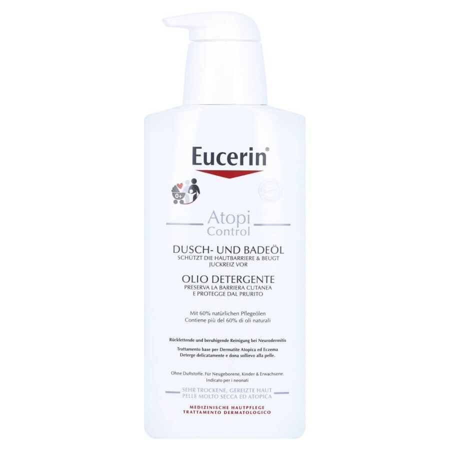 Очищающее масло Eucerin AtopiControl для атопичной кожи тела 400 мл: цены и характеристики