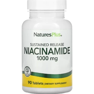 Ниацинамид Natures Plus Niacinamide 1000 мг капсулы флакон №90