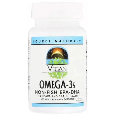 Омега-3 Source Naturals Omega-3s EPA-DHA 300 мг, для веганів, 30 капсул: ціни та характеристики