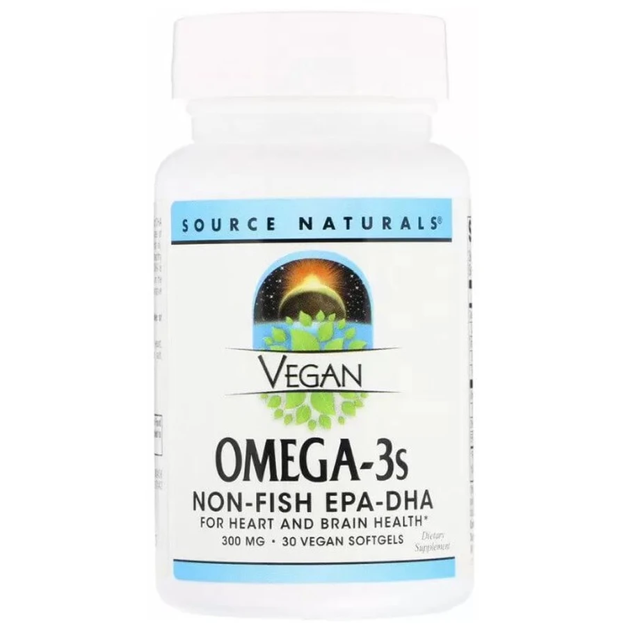 Омега-3 Source Naturals Omega-3s EPA-DHA 300 мг, для веганів, 30 капсул: ціни та характеристики