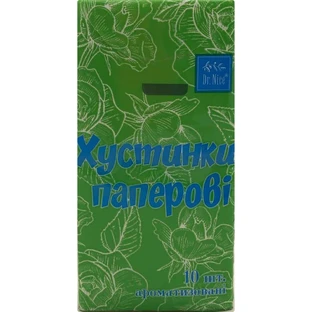Хусточки паперові Dr. Nice з ароматом алое 10 шт