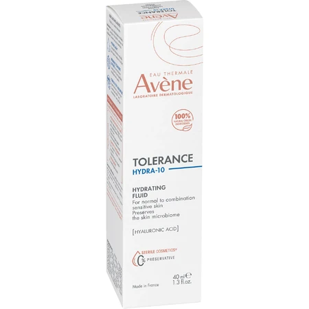 Флюїд для обличчя Avene Tolerance Hydra-10 зволожуючий з гіалуроновою кислотою, 40 мл: ціни та характеристики