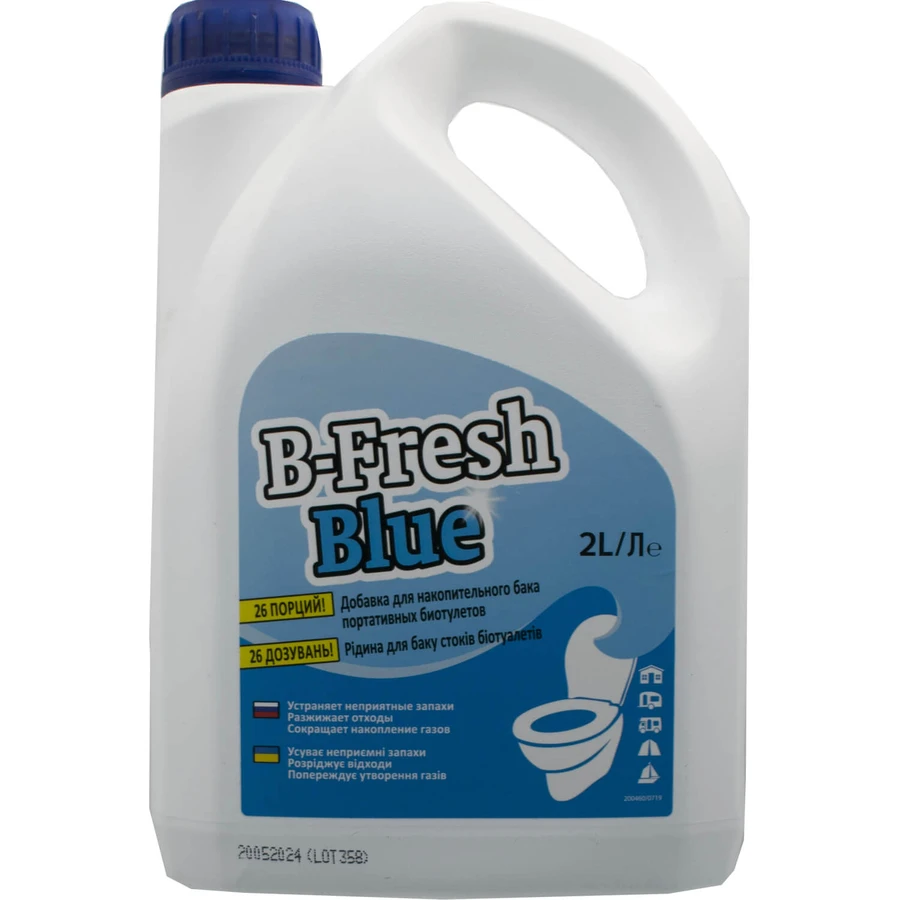 Засіб для біотуалетів Thetford B-Fresh Blue для нижнього баку, 2 л: ціни та характеристики