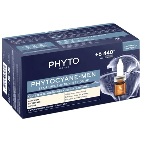 Средство против выпадения волос Phyto Фитоциан Мэн для мужчин в ампулах по 3,5 мл 12 шт.: цены и характеристики