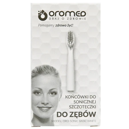 Насадка для зубної щітки Oromed змінна модель Oro-Sonic Basic White: ціни та характеристики