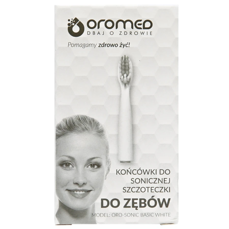 Насадка для зубної щітки Oromed змінна модель Oro-Sonic Basic White: ціни та характеристики