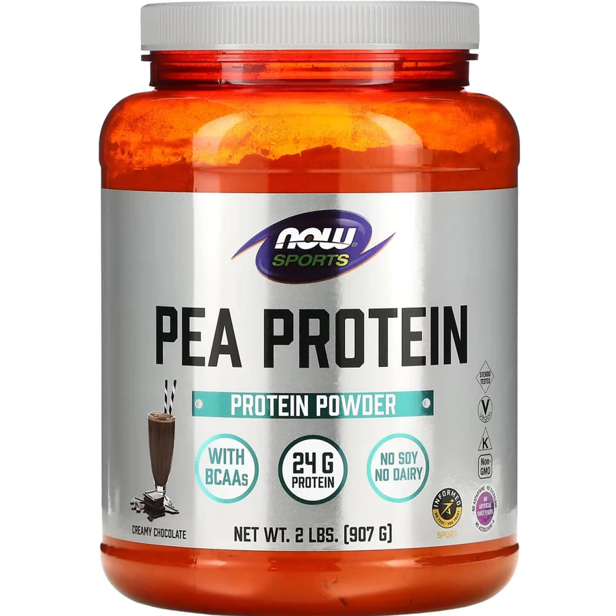 Гороховий протеїн, Pea Protein, Now Foods, Sports, порошок, вершковий шоколад, 907 г: ціни та характеристики