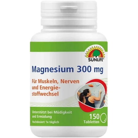 Вітаміни Sunlife (Санлайф) Magnesium Магній 300 мг таблетки 150 шт: ціни та характеристики