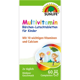 Витамины Sunlife (Санлайф) Multivitamin Baby Barchen-Lutschtabletten Мультивитамины для малышей таблетки для рассасывания 60 шт