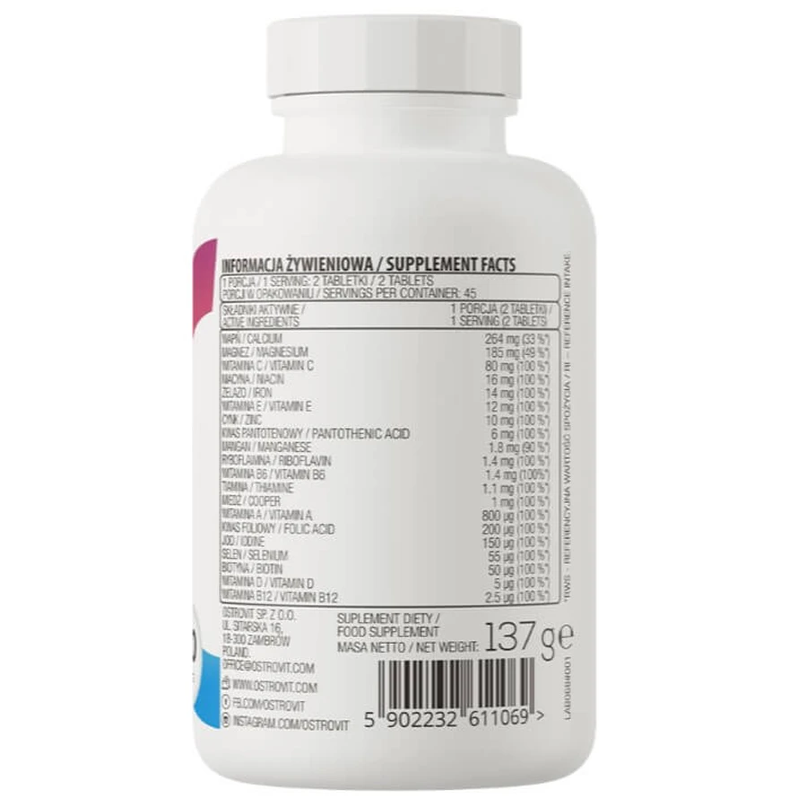 Витамины OstroVit Vit & Min Витамины и минералы, 90 таблеток: цены и характеристики