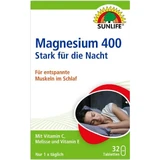 Вітаміни Sunlife (Санлайф) Magnesium Магнезіум 400 Stark fur die Nacht таблетки для здорового сну 32 шт