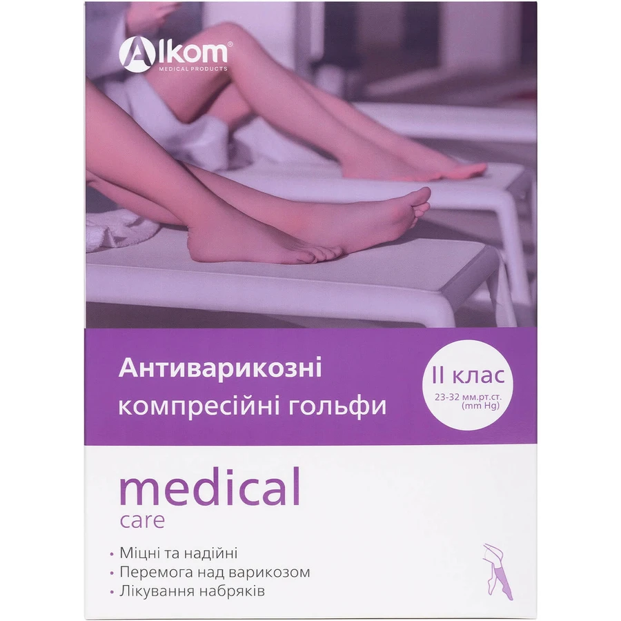 Гольфи компресійні антиварикозні 00102 відкритий мисок 23-32 мм рт. ст. ІІ клас розмір 1 колір чорний: ціни та характеристики
