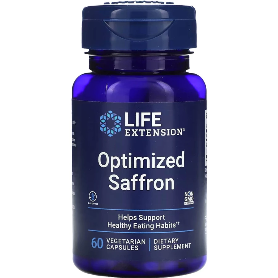 Шафран з Satiereal Life Extension Saffron капсули флакон №60: ціни та характеристики