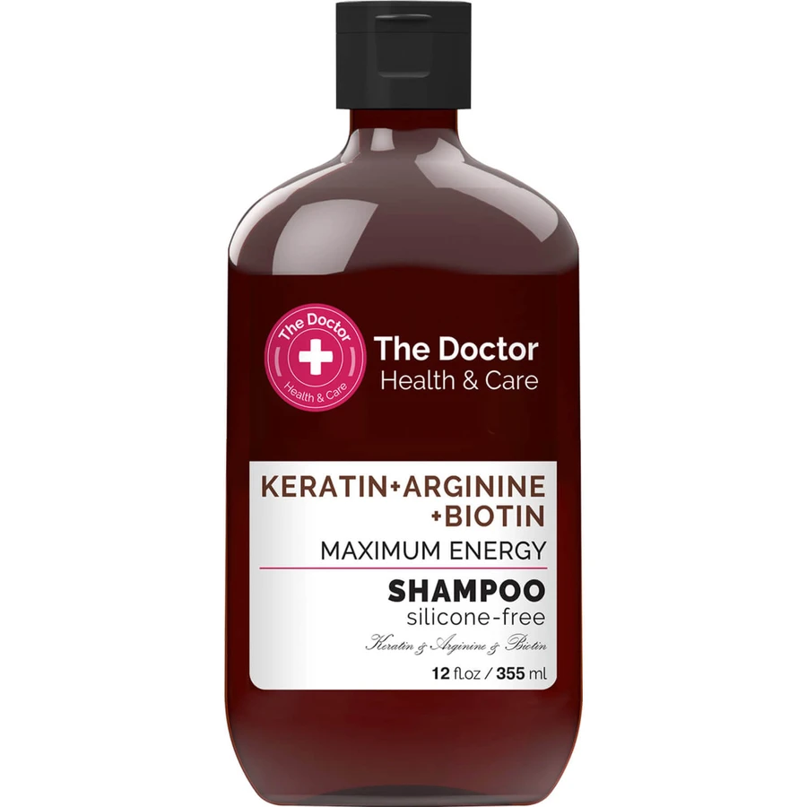 Шампунь для волосся The Doctor Health & Care Максимальна сила кератин + аргинін + біотин 355мл: ціни та характеристики