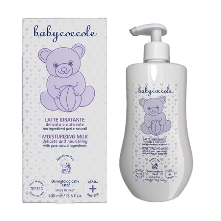 Молочко зволожуюче Babycoccole з есцином,бета-глюканом та білками з миндалю 400 мл: ціни та характеристики
