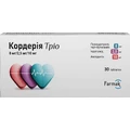 Кордерія Тріо таблетки по 8 мг/2.5 мг/10 мг №30 (10х3)