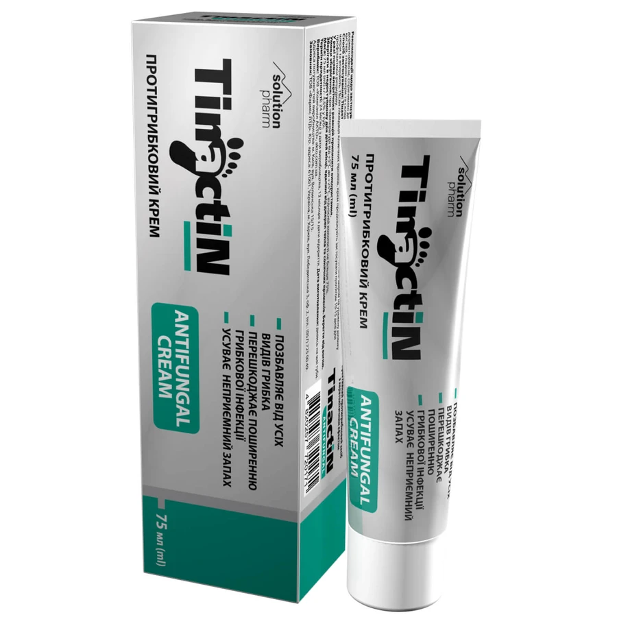 Крем для ног Tinactin Solution Pharm противогрибковый, 75 мл: цены и характеристики