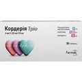 Кордерия Трио таблетки по 4 мг/1.25 мг/10 мг №30 (10х3)