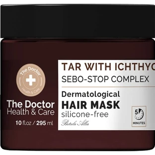 Маска для волосся The Doctor Health & Care Дерматологічна дьогтярна з іхтіолом + комплекс себо-стоп 295 мл