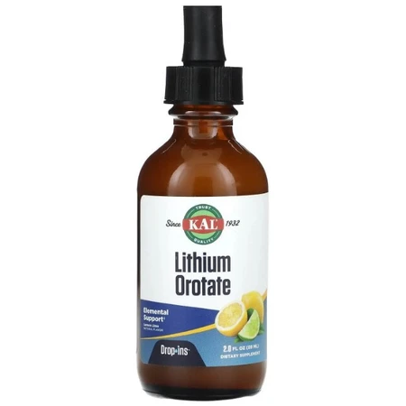 Литий оротат KAL Lithium Orotate капли со вкусом лимона и лайма, 59 мл: цены и характеристики