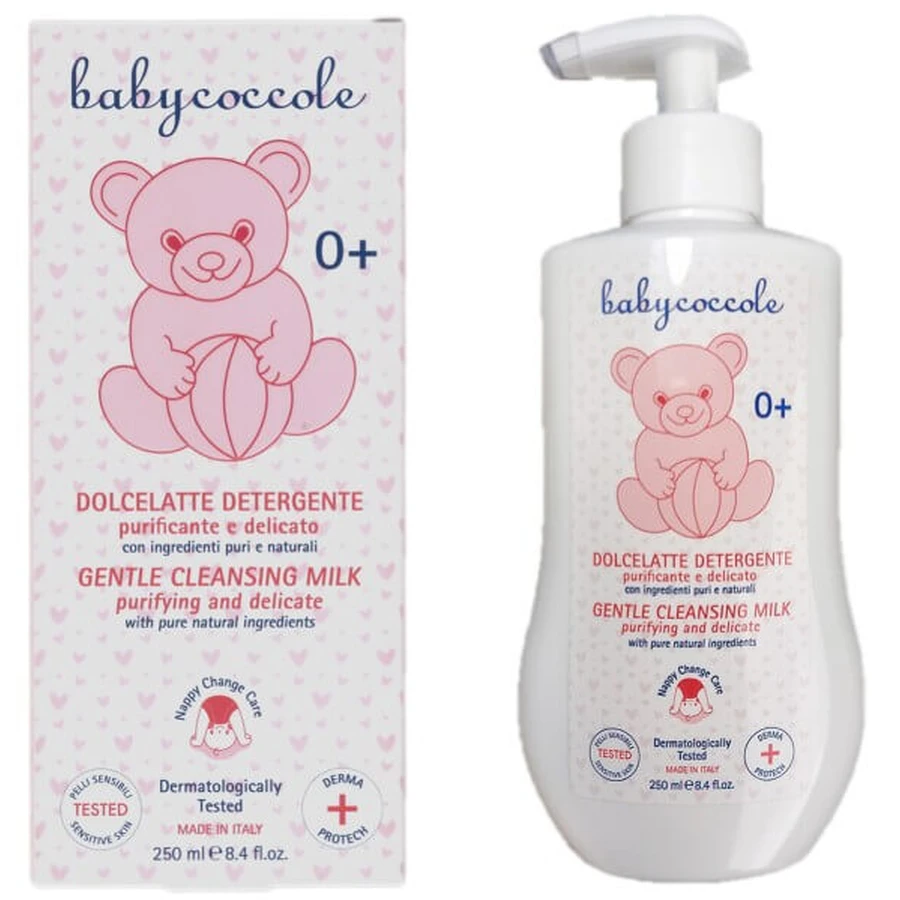 Ніжне очищаюче молочко Babycoccole з есцином, бета-глюканом та білками з мигдалю, 250 мл: ціни та характеристики