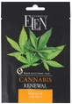 Маска для лица Elen Cosmetics Cannabis Renewal Интенсивное питание черная тканевая 25 мл