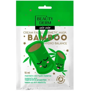 Маска для обличчя Beauty Derm Бамбук зволоження, 15 мл