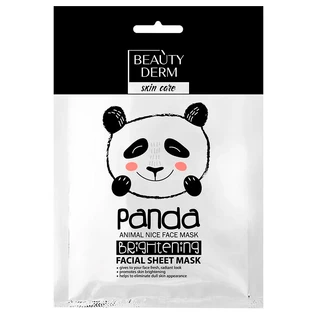 Маска для лица Beauty Derm Animal Panda Whitening тканевая отбеливающая, 25 мл