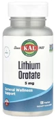 Літій оротат KAL Lithium Orotate 5 мг для підтримки здоров'я мозку, поліпшенню настрою та зниженню рівня стресу, капсули 120 шт.