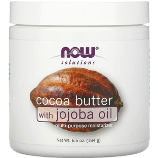 Олія какао з олією жожоба NOW Cocoa Butter, Jojoba Oil Solutions, 184 мл