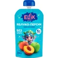 Пюре фруктовое детское Elfik Magic яблоко, персик Doy-Pack 100 г 