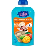 Пюре фруктове дитяче Elfik Magic яблуко, манго з мультизлаковою кашею Doy-Pack 110 г