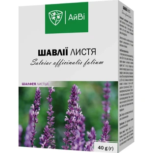 Шавлії листя пачка з внутрішнім пакетом 40 г АйВі 