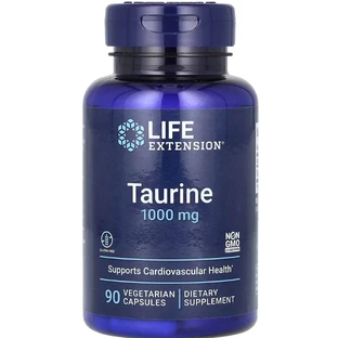 Таурин, Taurine, Life Extension, 1000 мг, 90 капсул