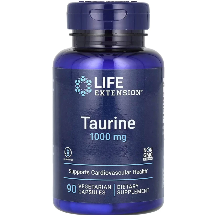Таурин, Taurine, Life Extension, 1000 мг, 90 капсул: ціни та характеристики