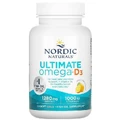 Рыбий жир Омега Д3 Nordic Naturals Ultimate Omega-D3 1000 мг, лимон, 60 капсул