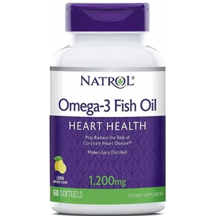 Рыбий жир Омега-3 Natrol Omega-3 1200 мг 30%, 60 капсул