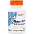 L-теанин, 150 мг, L-Theanine with Suntheanine, Doctor's Best, 90 вегетарианских капсул