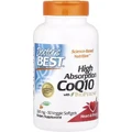 Коэнзим Q10 высокой абсорбации с Биоперином, 300 мг, High Absorption CoQ10 with BioPerine, Doctor's Best, 90 вегетарианских капсул